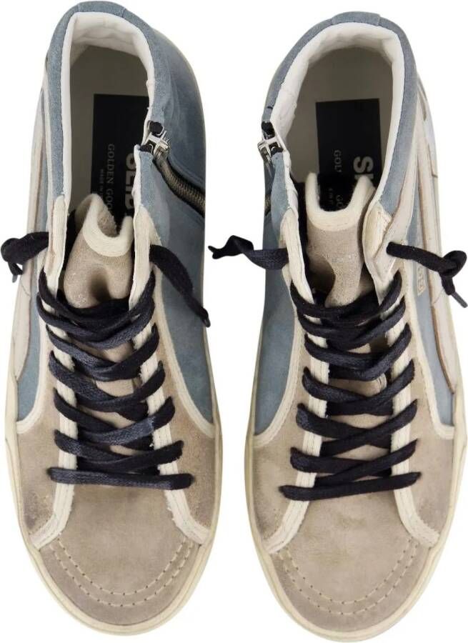 Golden Goose Low-Top Sneakers Dames Slide Wave in blauw