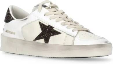Golden Goose Low-Top Sneakers Dames Stardan Sneaker Wit Glitter in wit