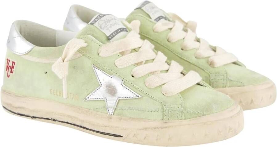 Golden Goose Low-Top Sneakers Dames Super-Star Sneaker Groen in groen