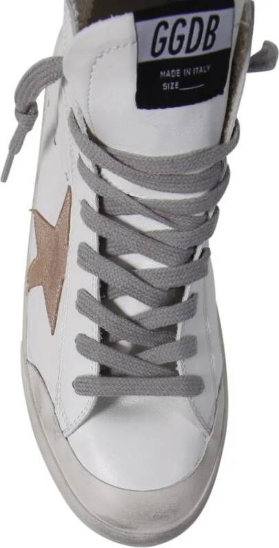 Golden Goose Low-Top Sneakers Francy Penstar Nappa Upper Laminated Star Suede Li in wit