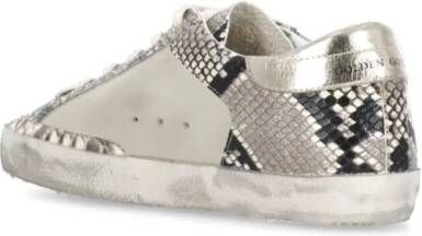 Golden Goose Low-Top Sneakers Grey Super Star Double Quarter Sneakers in grijs