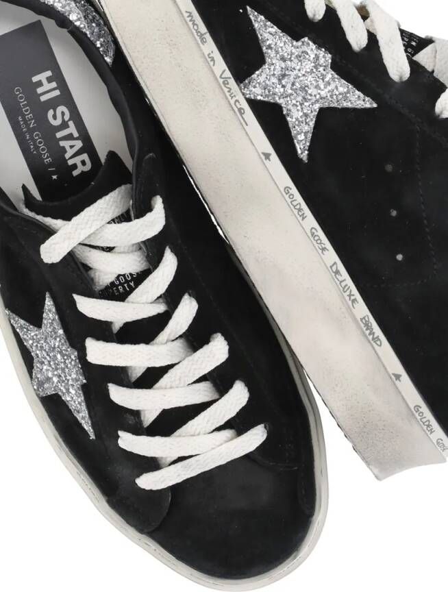 Golden Goose Low-Top Sneakers Black Hi Star Classic Sneakers in zwart