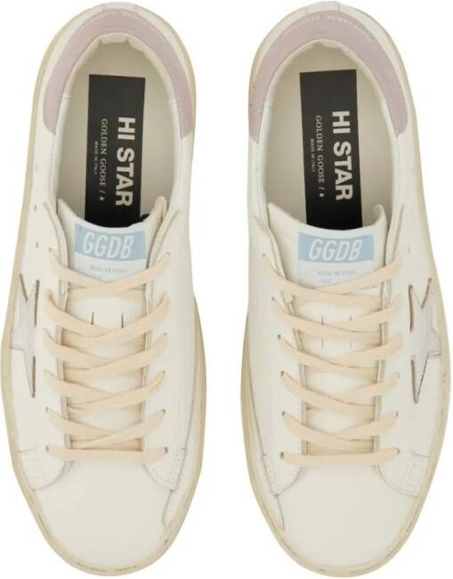 Golden Goose Low-Top Sneakers Hi Star Sneaker in wit