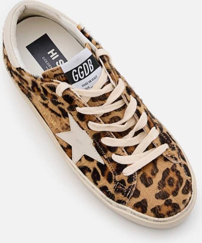 Golden Goose Low-Top Sneakers Hi Star Sneakers in bruin