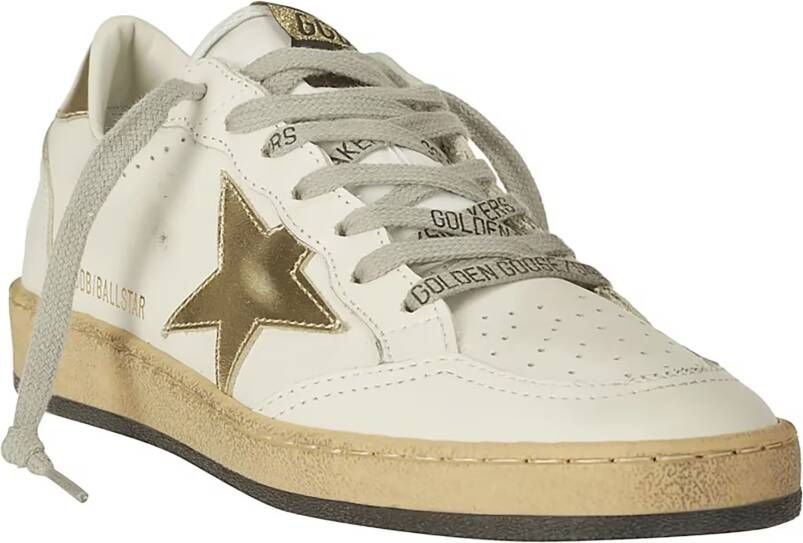 Golden Goose Low-Top Sneakers Leather Sneakers With Pierced Tip in wit