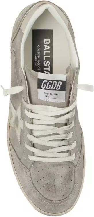 Golden Goose Low-Top Sneakers Light Beige Suede Sneakers With Star Detail in roze