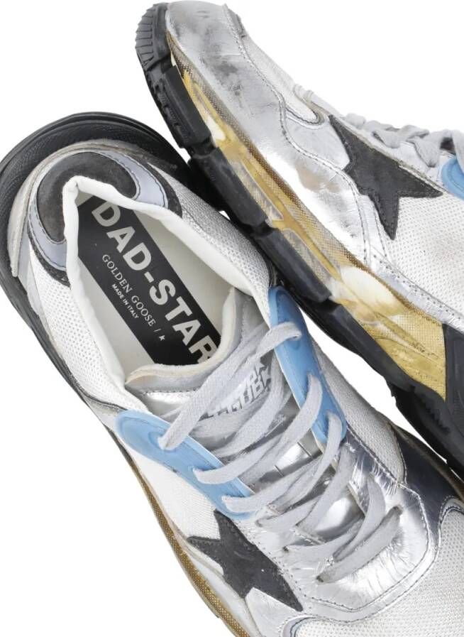 Golden Goose Low-Top Sneakers Running Dad Sneakers in zilver