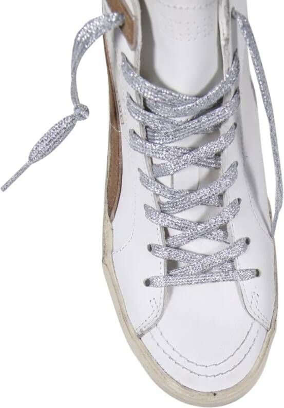 Golden Goose Low-Top Sneakers Slide Classic Leather Upper And List Suede Star in wit