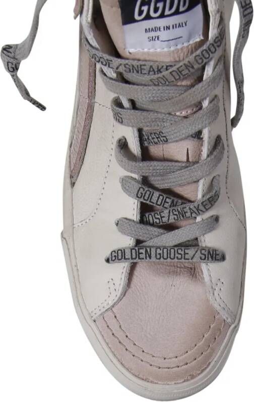 Golden Goose Low-Top Sneakers Slide Classic Leather Upper Nabuk Star Wave in wit