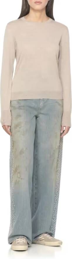 Golden Goose Low-Top Sneakers Slide Classic Sneakers in beige