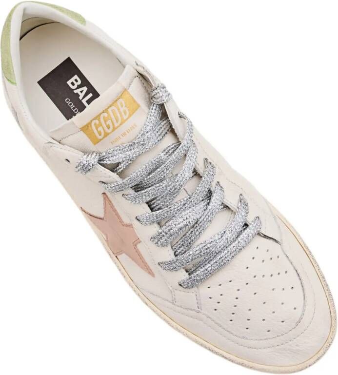 Golden Goose Low-Top Sneakers Sneaker Ball Star im Used Look in wit