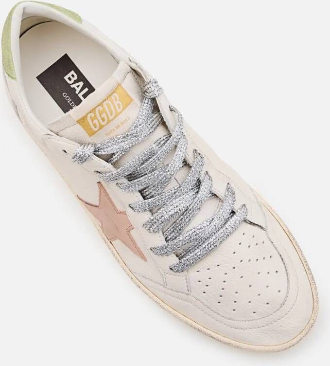 Golden Goose Low-Top Sneakers Sneaker Ball Star im Used Look in wit