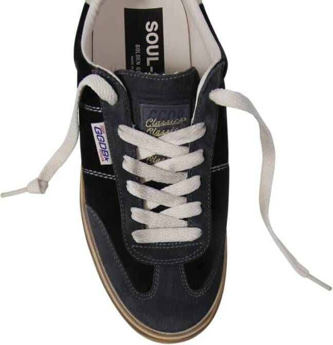 Golden Goose Low-Top Sneakers Soul-Star Velvet Upper Suede Hf Tongue Leather Hee in zwart