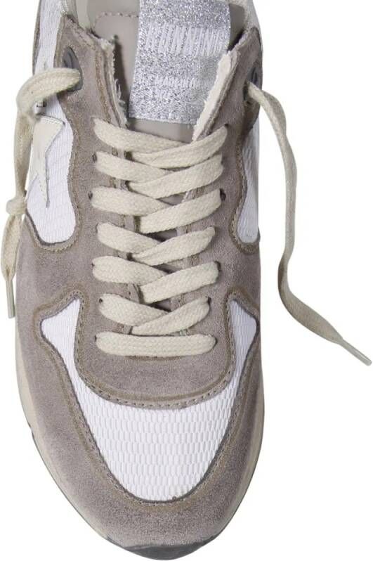 Golden Goose Low-Top Sneakers Suede And Leather Sneakers in wit