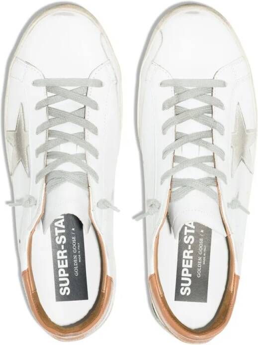 Golden Goose Low-Top Sneakers Super-Star Leather Low-Top Sneakers in wit