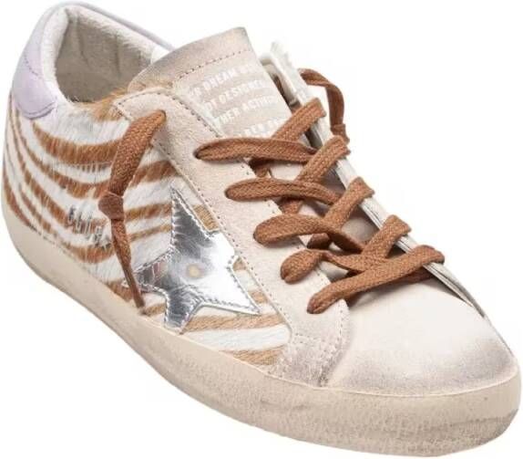 Golden Goose Low-Top Sneakers Super Star Sneakers In Suede in beige