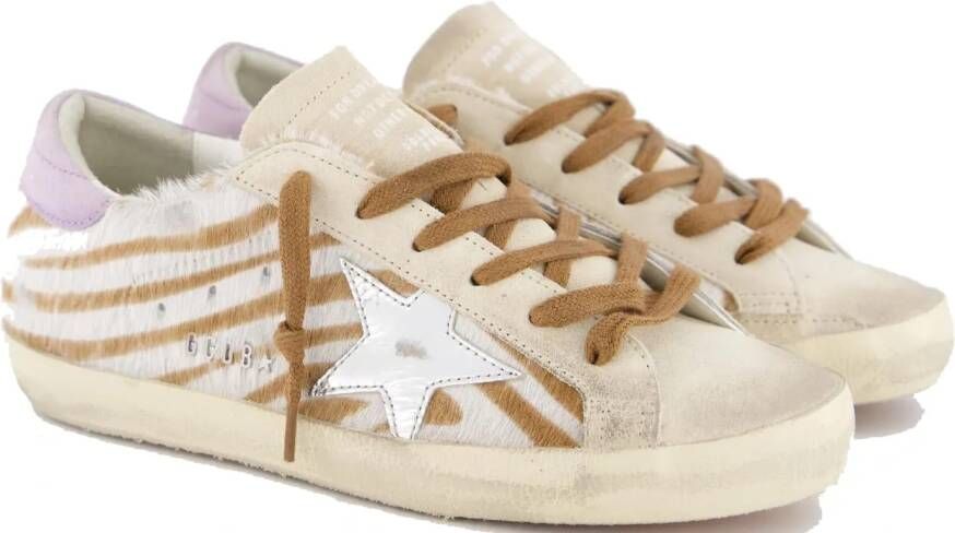Golden Goose Low-Top Sneakers Super Star Sneakers In Suede in beige