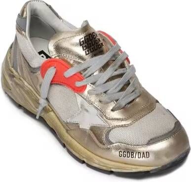 Golden Goose Low-Top Sneakers Vintage-Finish Golden Leather Sneakers in groen