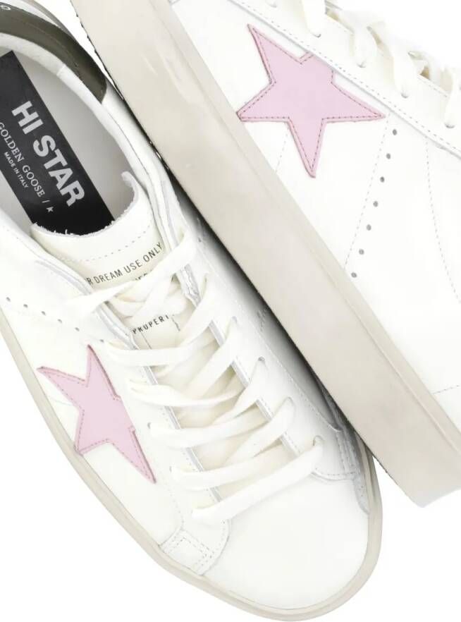 Golden Goose Low-Top Sneakers White Sneakers Hi Star in wit