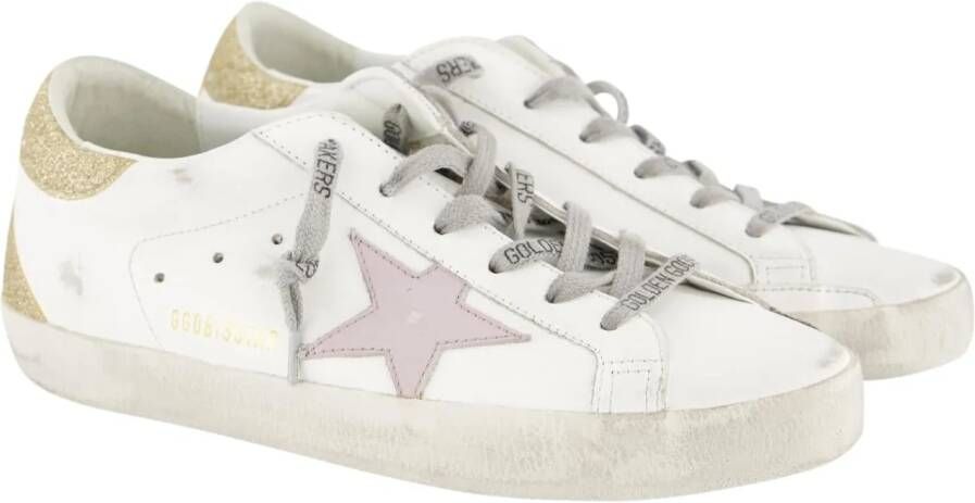 Golden Goose Low-Top Sneakers Whitelilacplatinium in wit