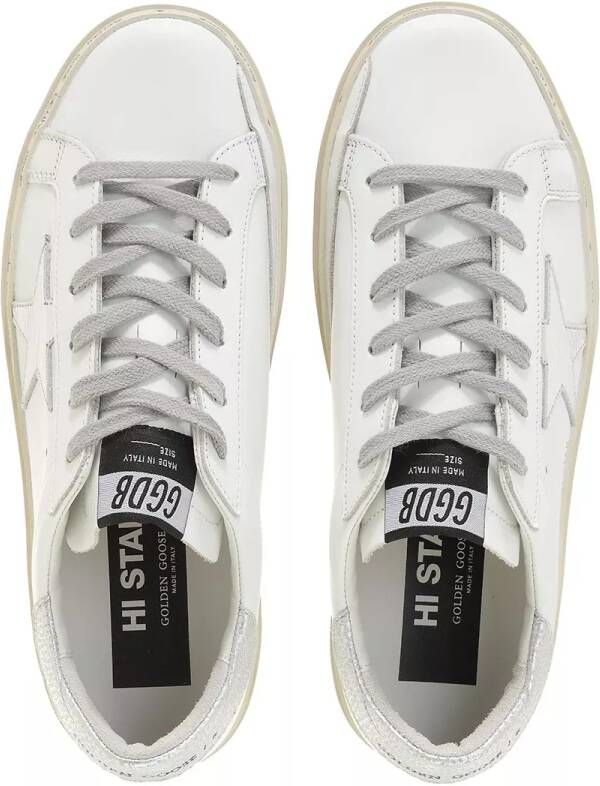 Golden Goose Contrasterende Veterschoenen Hi Star Sneakers White Dames - Foto 13