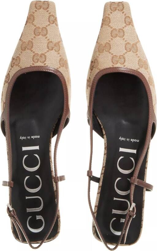 Gucci Loafers & ballerina schoenen Demi Ballet Shoe in beige
