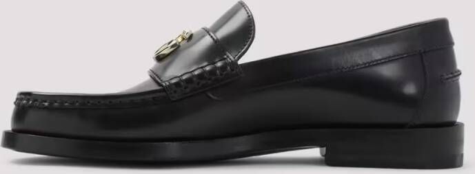 Gucci Polished Leather Loafers in zwart