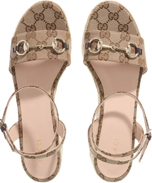 Gucci Sandalen Sandal Horsebit in beige