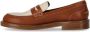 Guglielmo Rotta Tan lederen Pip Brown Loafer Brown Dames - Thumbnail 7