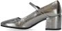 Halmanera Hoge hakken Mary Jane Metal Steel Pump in zilver - Thumbnail 4