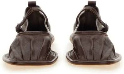 Hereu "Dansa" Dancer Flat Shoes in bruin