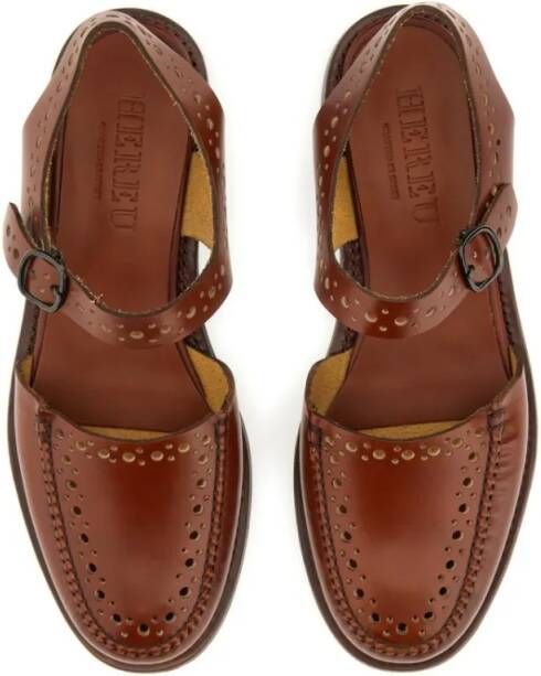Hereu Sandalen "Picada" Moccasin in bruin