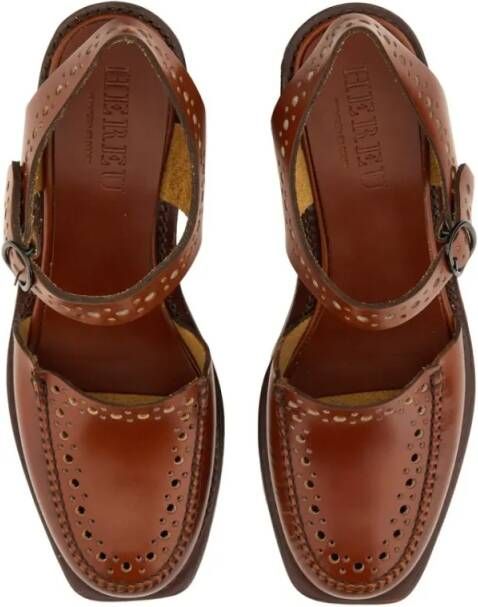 Hereu Sandalen "Picada" Moccasin Sandals in bruin