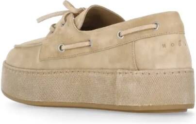 Hogan Beige H681 Loafers in beige