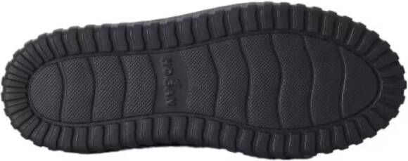 Hogan Boots Black Ankle Boots With Soft Suede Upper in zwart