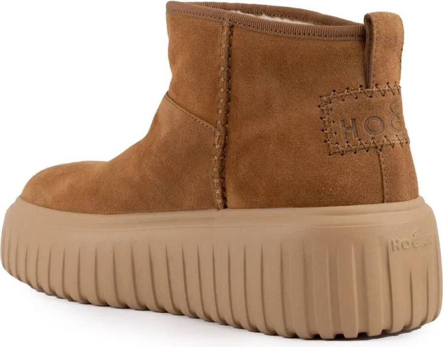 Hogan Boots Dames H-Stripes Boot Basso in bruin
