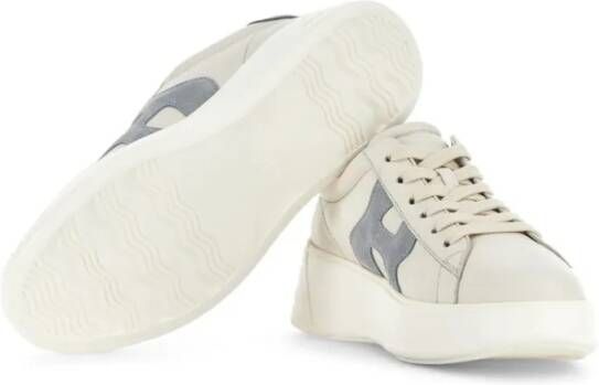 Hogan Low-Top Sneakers Beige Sneakers With Suede Accents And Sole in beige