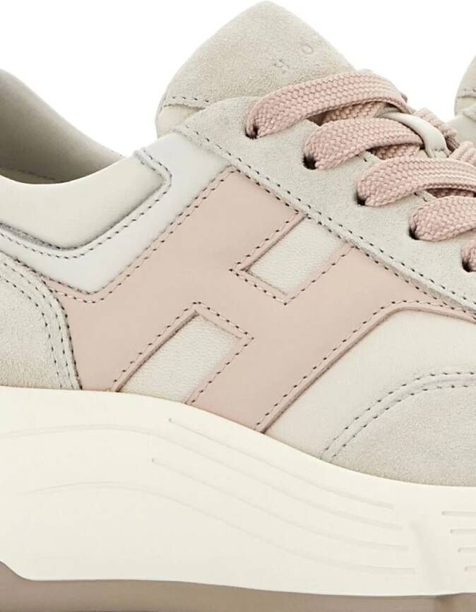 Hogan Low-Top Sneakers Beige Sneakers With Textured Upper And Sole in beige