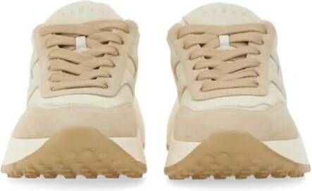 Hogan Low-Top Sneakers Chunky Sole Leather Sneakers in bruin