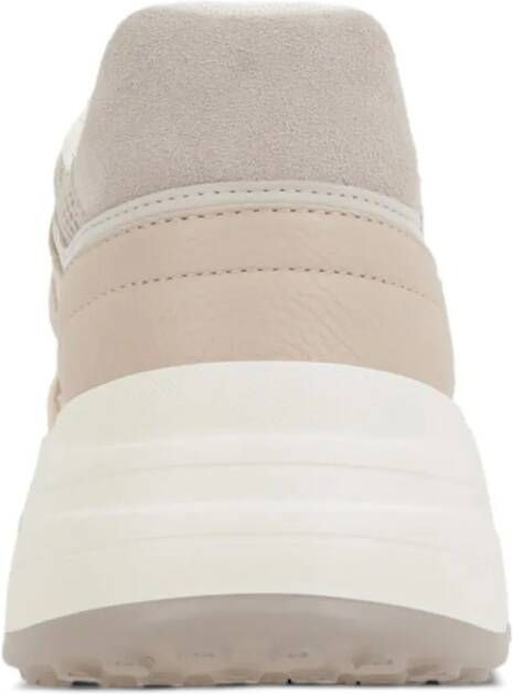 Hogan Low-Top Sneakers Chunky Sole Sneakers With Mesh And Suede Compositi in beige