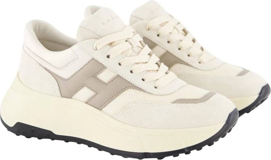 Hogan Low-Top Sneakers Dames H669 Sneaker Wit Beige in wit