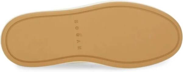 Hogan Low-Top Sneakers Elevated Leather Sneakers in wit