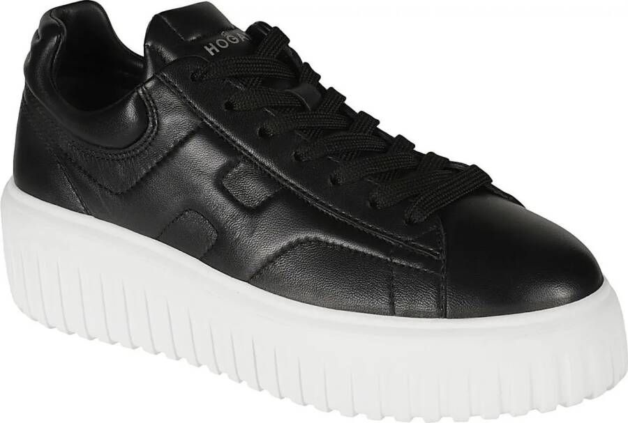 Hogan Low-Top Sneakers H-stripes Sneakers Black in zwart