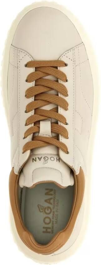 Hogan Low-Top Sneakers 'H-Stripes' Sneakers in beige