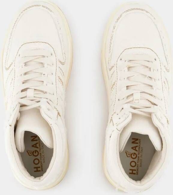 Hogan Low-Top Sneakers H630 Sneakers Cream Denim in beige