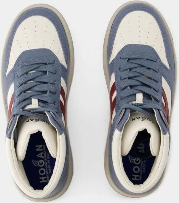 Hogan Low-Top Sneakers H630 Sneakers Leather Blue in blauw