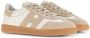 Hogan Low-Top Sneakers Light White Sneakers With Smooth And Suede Texture in wit - Thumbnail 3