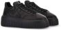 Hogan Low-Top Sneakers Minimalist Black Leather Sneakers With Thick Platf in zwart - Thumbnail 4
