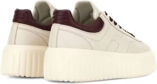 Hogan Low-Top Sneakers Platform Sneakers With Round Toe in beige