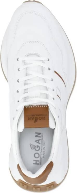 Hogan Low-Top Sneakers White Smooth Leather Sneakers in wit